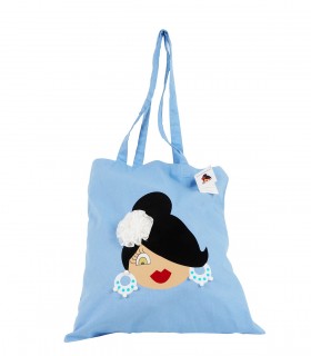 Bolso tela azul