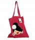 Bolso tela burdeos