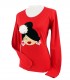 Camiseta m/l moño rojo
