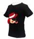 Camiseta niña negra sombrero