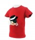 Camiseta niña roja sombrero