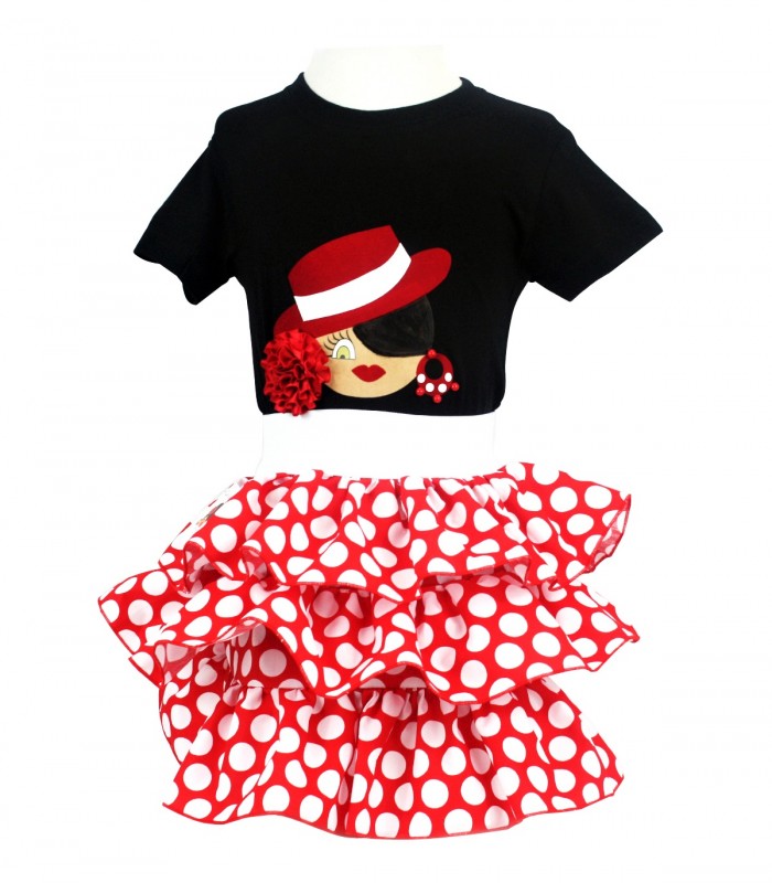 Conjunto falda y camiseta