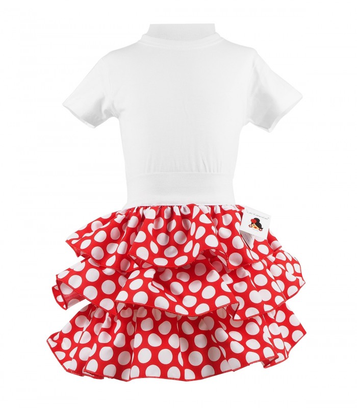 Falda de volantes