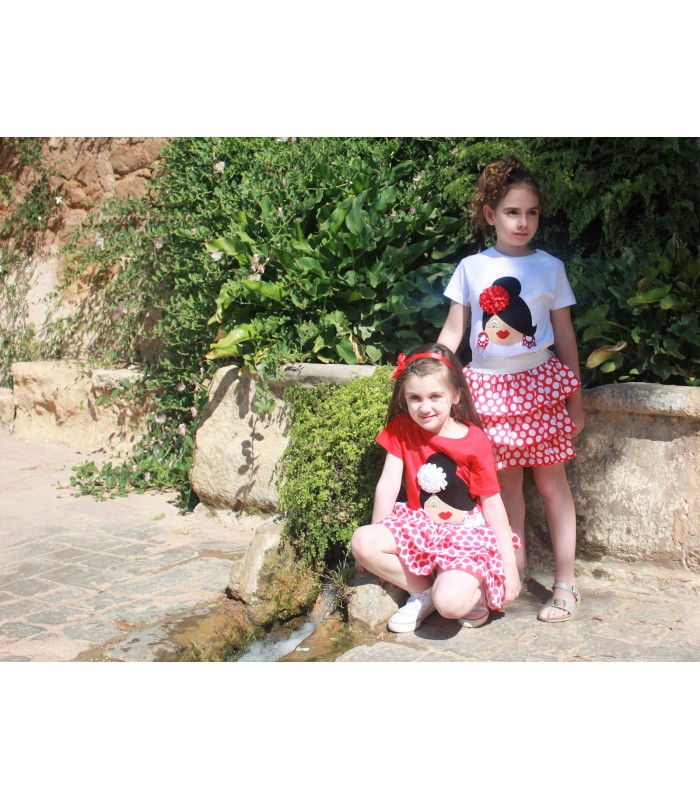 Conjunto falda y camiseta