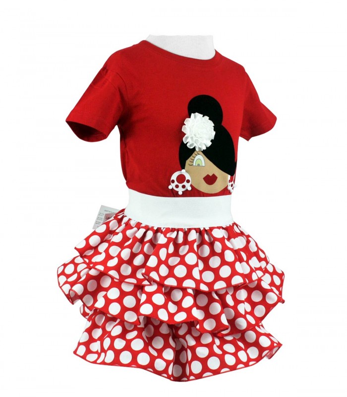 Conjunto falda y camiseta