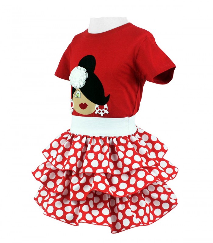 Conjunto falda y camiseta