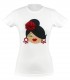 Camiseta cuello redondo moño blanco