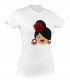 Camiseta cuello redondo moño blanco