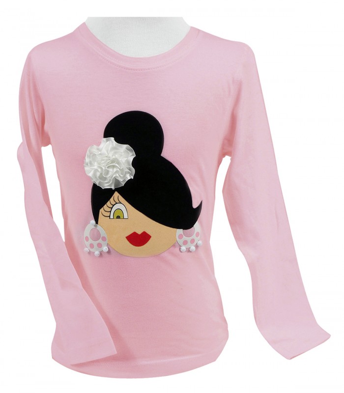 Camiseta niña manga larga