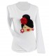 Camiseta m/l moño blanco